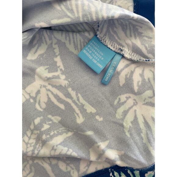 J. MCLAUGHLIN  XSMALL SIGNATURE TEE SHIRT 3/4 SLEEVE BLUE BOTANNICA - Picture 5 of 6